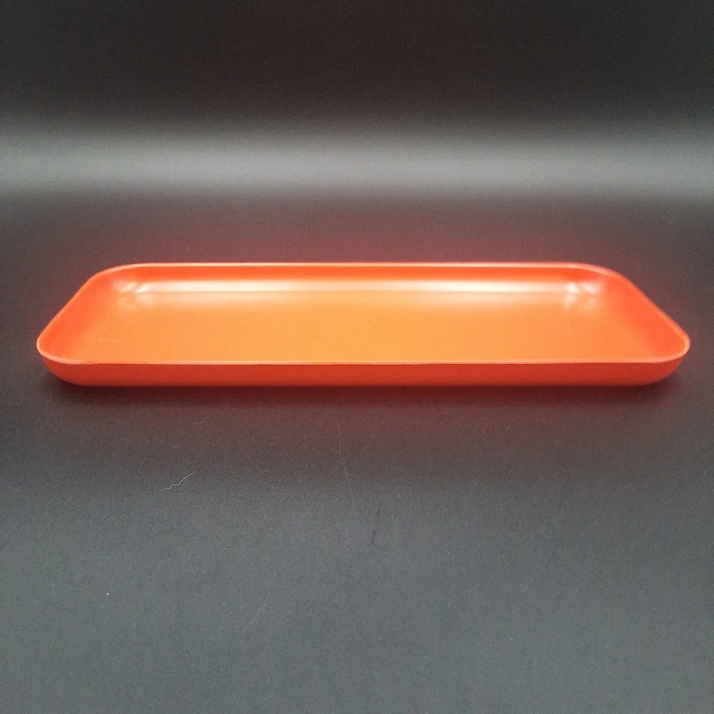 BIOBU by EKOBO Orange Rectangular Serving Tray‎ Bamboo Melamine BPA Free